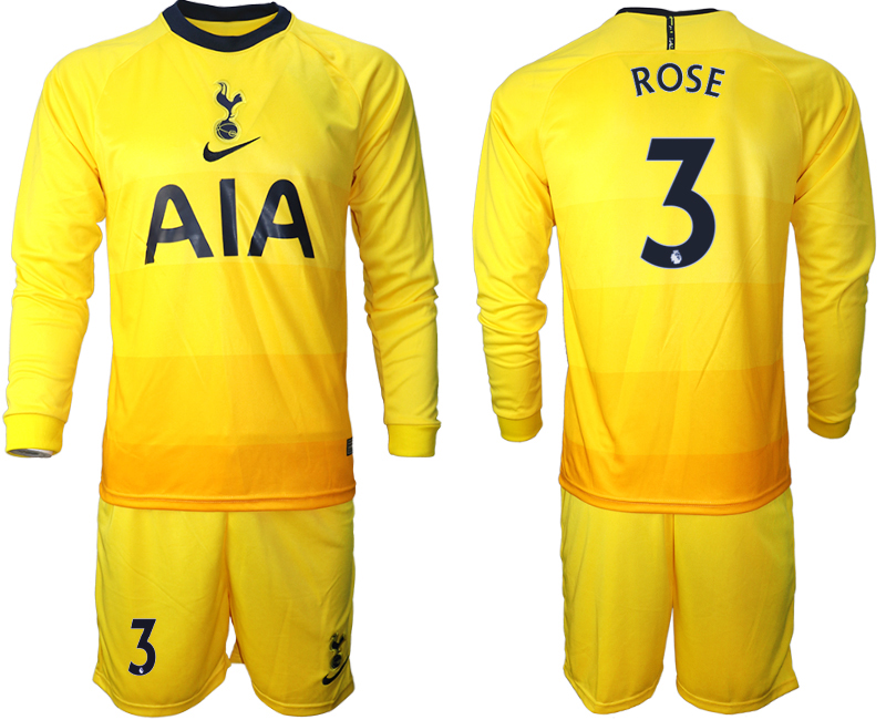 2021 Men Tottenham Hotspur away Long sleeve #3 soccer jerseys